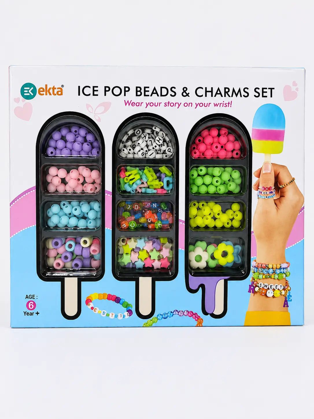 ice pop beads and charm set