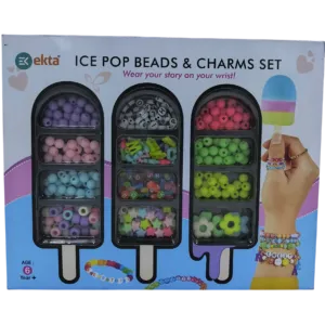 ice pop and beads