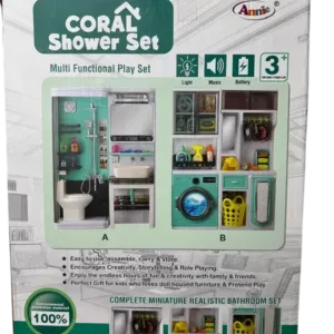 annie coral shower set