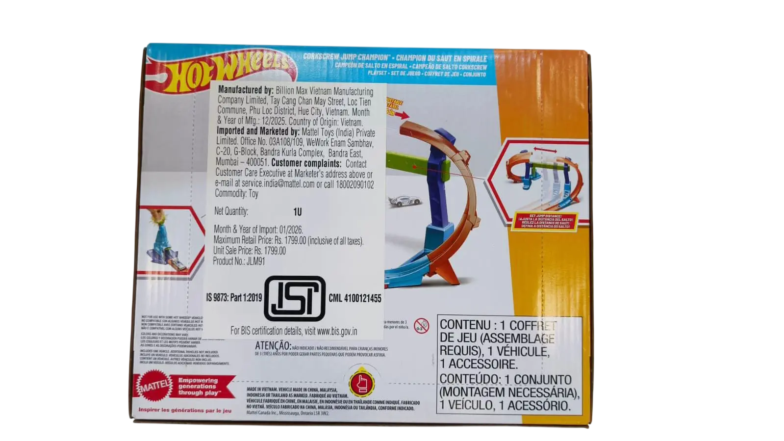 Hot Wheels Corksscrew Jump Champion Corkscrew Jump Champion