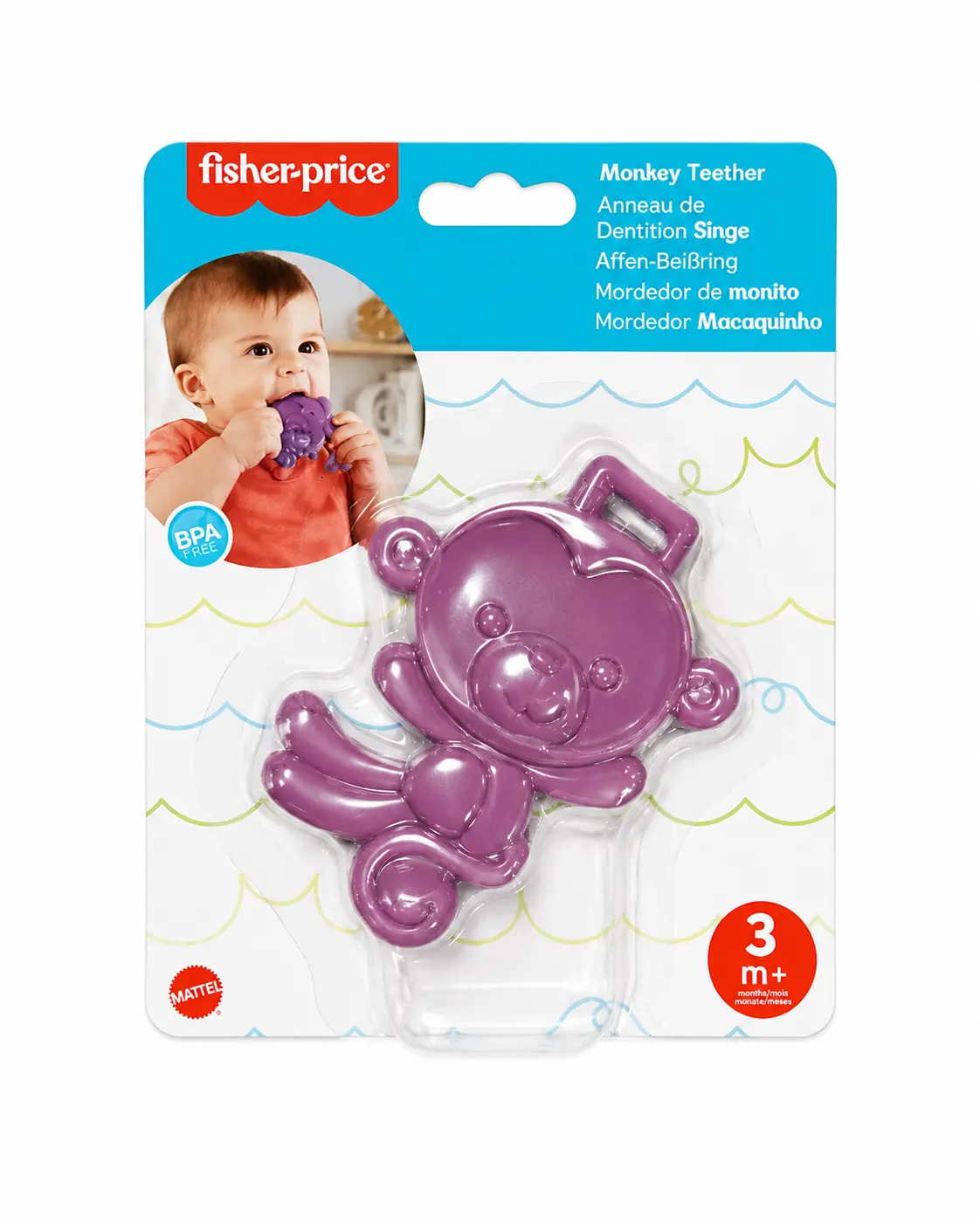 monkey face teether monkeyface teether